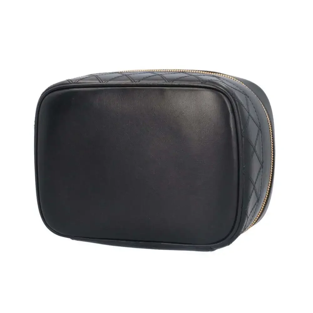 CHANEL Black Leather Vanity Bag